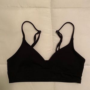 Black Padded Crossover Bikini Top